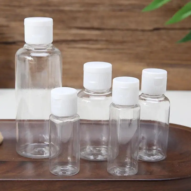 Empty Plastic Sample Flip Cap Bottle Liquid Makeup Container Bottles For Lotion Cream | Красота и здоровье