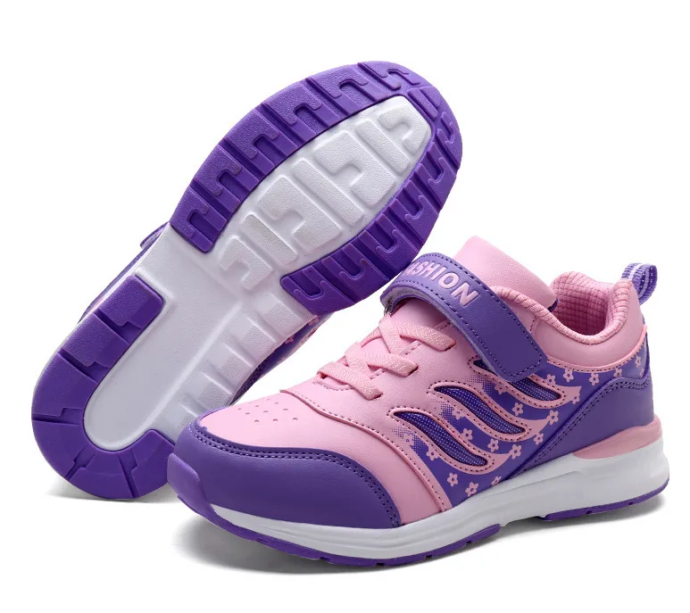 Детские кроссовки; кожаная детская обувь; кроссовки для девочек; Tenis Infantil Basket; спортивная обувь; прогулочная обувь на плоской подошве; сезон весна-осень
