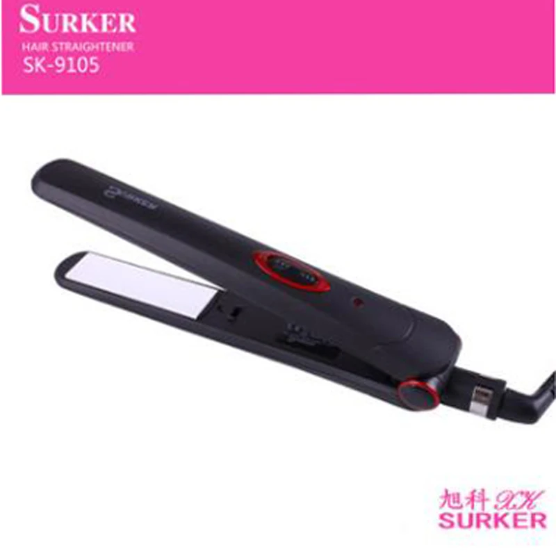 Surker ไฟฟ้าผม Straightener Sk 9105 Anion เซรามิคเคลือบ3D ลอย Hot Plate