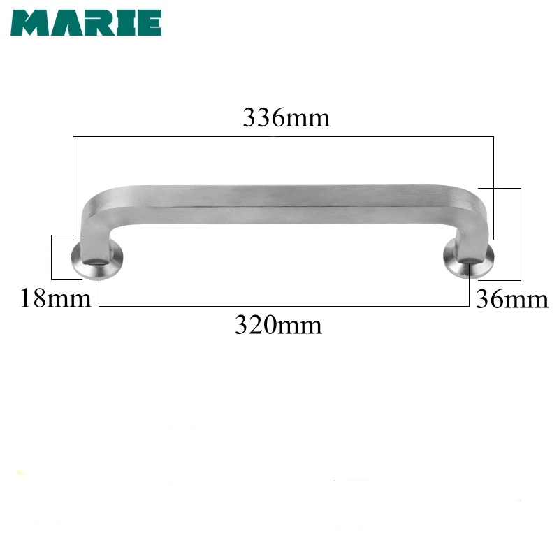 FH424 320mm Silver Выдвижная ручка для шкафа, кухонная ручка, современный стиль, Мебельная ручка, ручка для шкафа из нержавеющей стали - Цвет: FH424 320mm Silver