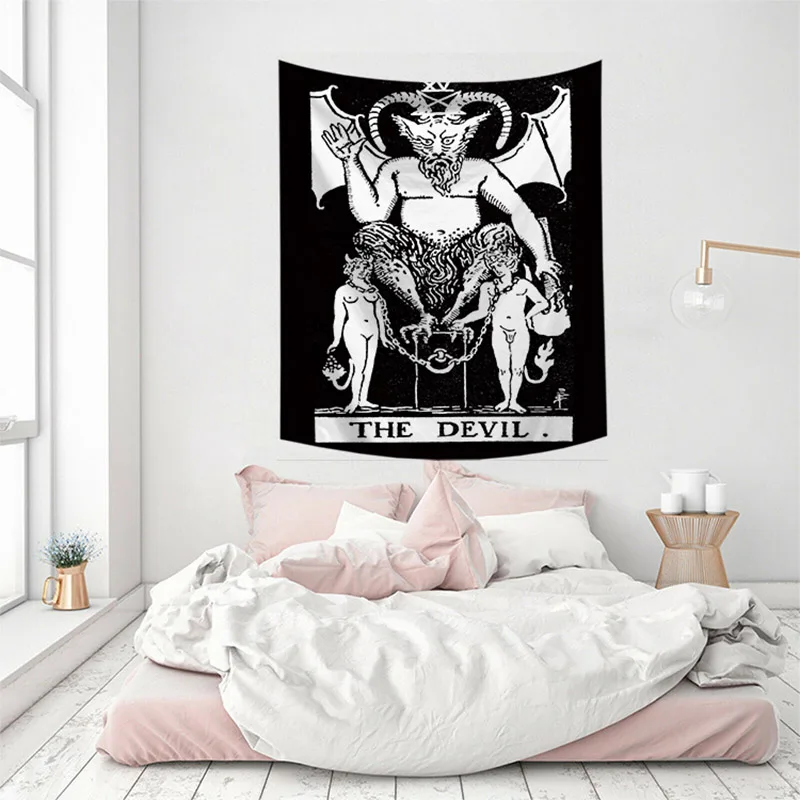 

2019 New Style Tarot Card Tapestry Wall Hanging Astrology Divination Bedspread Beach Mat