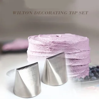 

Extra Large Stainless Steel Nozzle Baking Accessories Cake Decorating Pastry Ice Cream Piping Cream Cake Make Bakery Tools