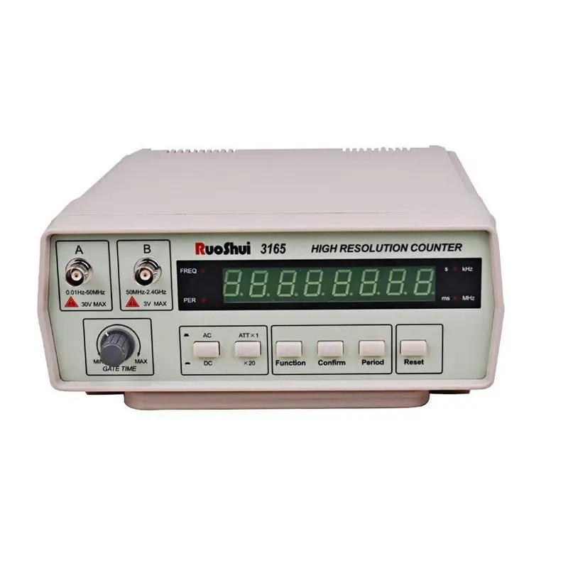 

VC3165 Frequency Counter frequency meter Precision Meter Intelligent Digital 0.01Hz -2.4GH, EU plug