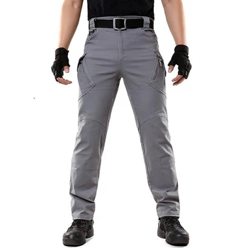 

IX9 Tactical Pants Men City Cargo Pants Male Army SWAT Combat Cotton Trousers Stretch Flexible Casual Pants XXXL Overalls