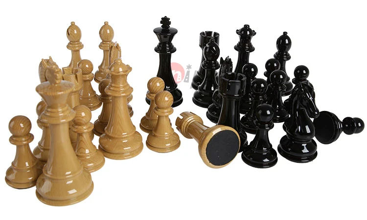 

High Quality The Chess Set Chess Pieces Chessman-Travel High Grade Wood Grain Resin Chess SuitNice Gift for Friends