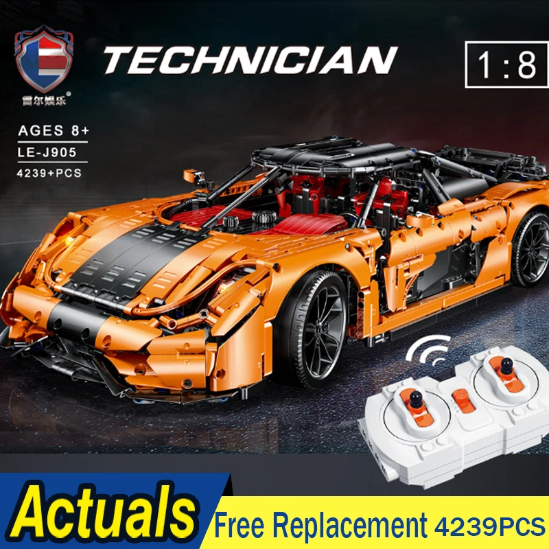 Конструктор MOC Technic серии Speed koenigseggs гоночный автомобиль набор моделей