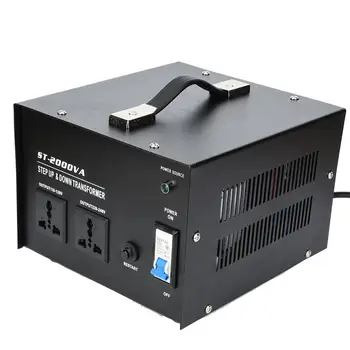 

2000W AC Voltage Converter 110V to 220V Single Phase Power Transformer -2000VA US Plug for Electrical Equipment
