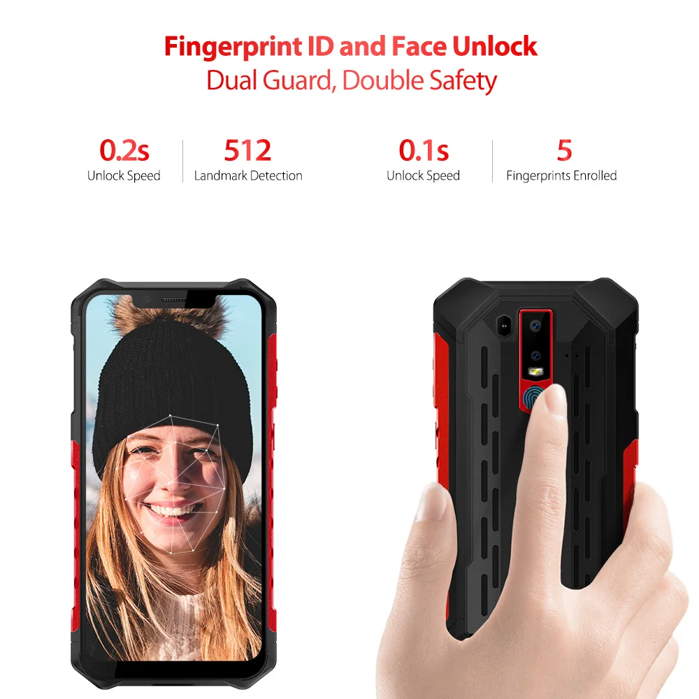 Ulefone Armor 6S прочный телефон 6 ГБ 128 ГБ Android 9,0 водонепроницаемый ударопрочный 6,2 дюймов Helio P70 Восьмиядерный 5000 мАч NFC 4G смартфон