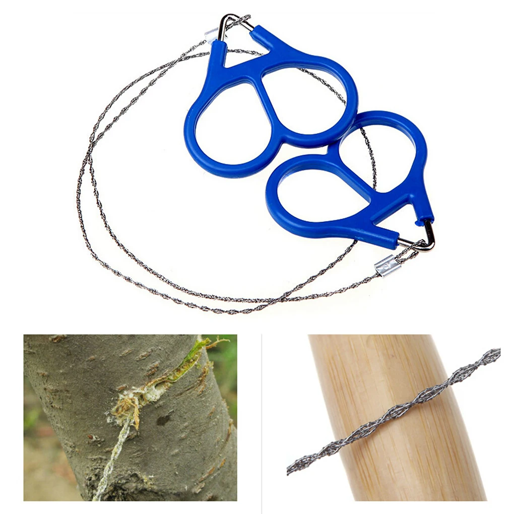 Field Survival Stainless Wire Saw Hand Chain Saw Cutter Outdoor