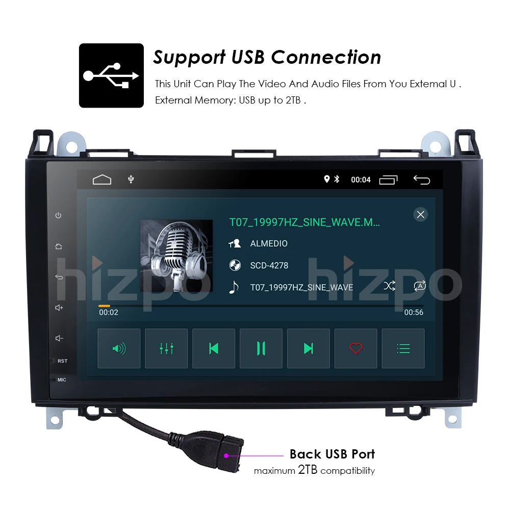 Discount Android 9.0 Octa Core 4GB RAM Car  NO DVD Player For Ben R-Class W169 W245 W639 W9062004 2005 2006 2007 2008 2009 2010 2011 Etc 20