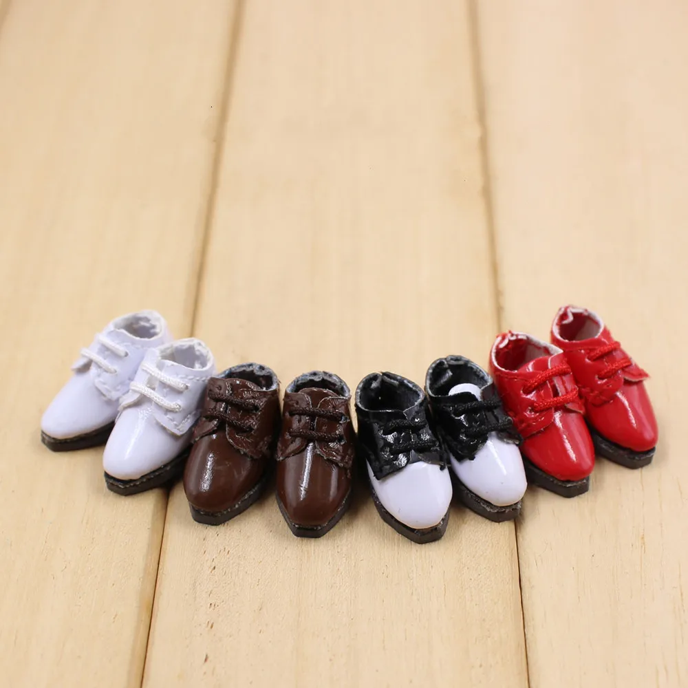 DBS 1/8 20cm Middie Blyth doll shoes New wild leather shoes four differents color Cute handmade high quality gift