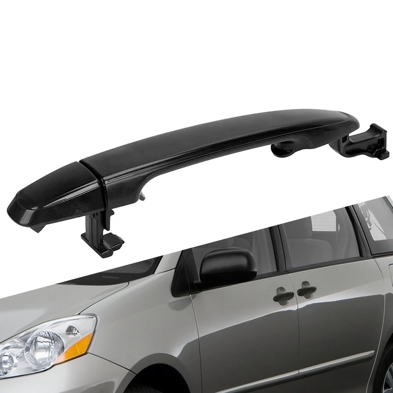 1pcs Car Accessories Door Handle Rear Left Right Sliding For Toyota