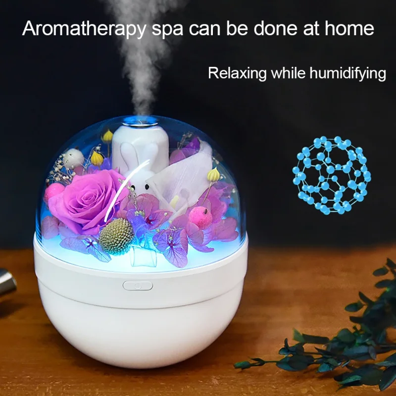 

Creatives Aromatherapy Air Humidifier 200ML Aromatherapy Machine Colorful Decorative Night Light, 6H Continuous Spray