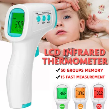 

Muti-fuction Digital Termometer Infrared Non-contact Thermometer Infrared Forehead Body Thermometer Gun for Kids Baby Adult