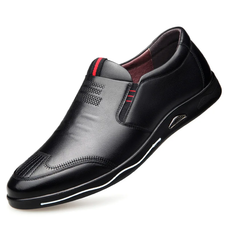 

LOTORY Men's Casual Leather Shoes Youth Fashion Business 2019 New Style Versatile Leather Shoes 118077