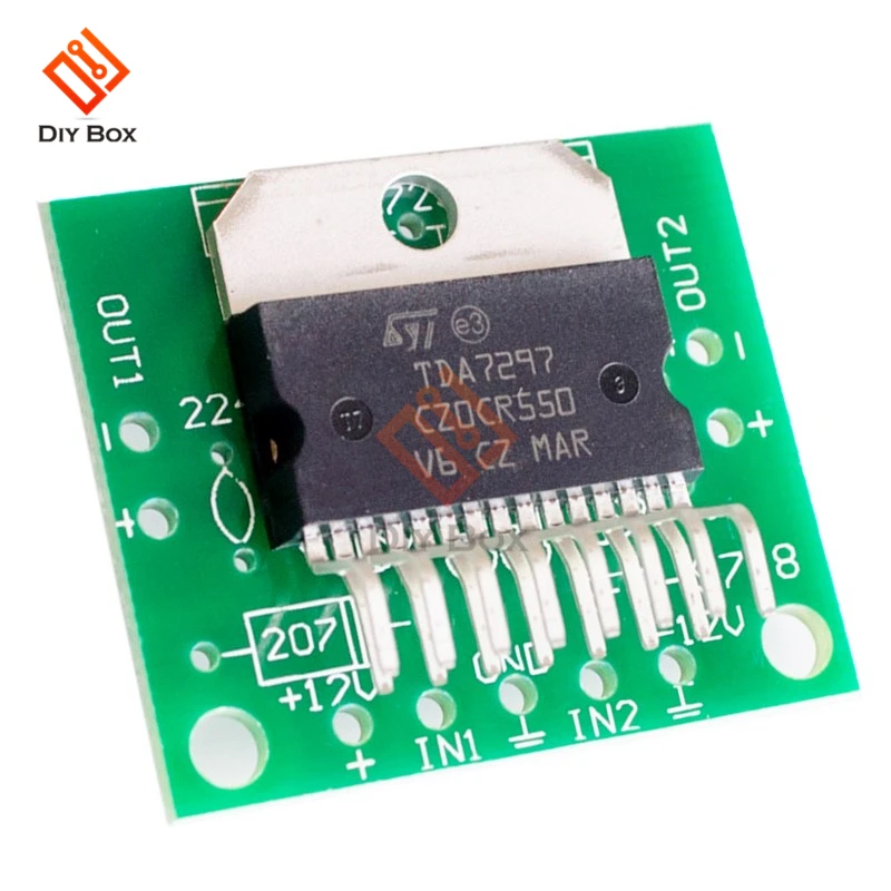 TDA7297 Amplifier Board module Spare Parts DC 12v 2.0 Dual Audio Encoding 15w Electronic Diy Kit Speaker Audio Amplificador, audio amplifier board, rf amplifier, operational amplifier, pre amplifier, audio tube amplifier