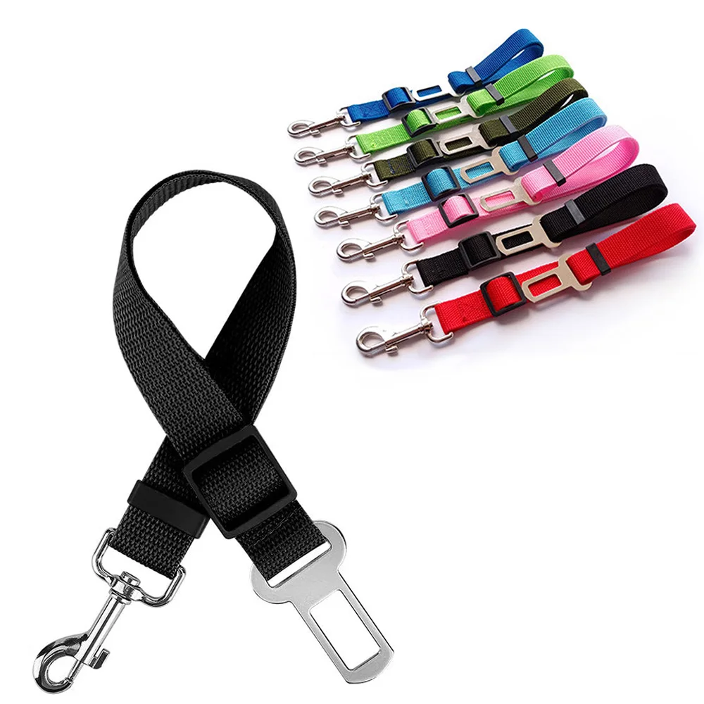 Dog Seat Belt Pet Dog Cat Car Seat Belt Adjustable Harness Leash