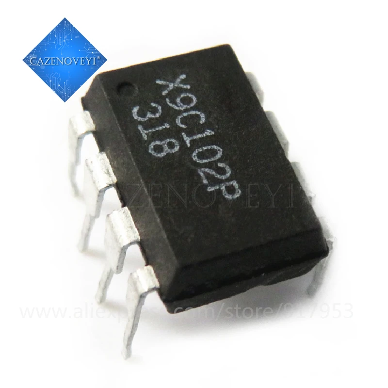 2 шт./лот X9C102PIZ X9C102PZI X9C102P X9C102 DIP-8 Новый оригинал в наличии | Электронные компоненты
