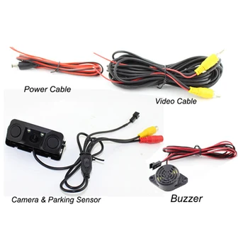 

Radar HD Camera Recorder LED Digital Display Car Parking Sensor Waterproof Rear View Camera Detectors Buzzer