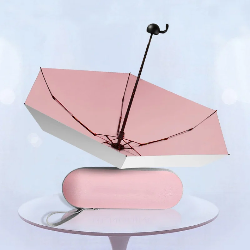 Горячая Пять складок капсула солнцезащитный зонтик солнцезащитный анти-УФ портативный зонтик Карманный Зонтик