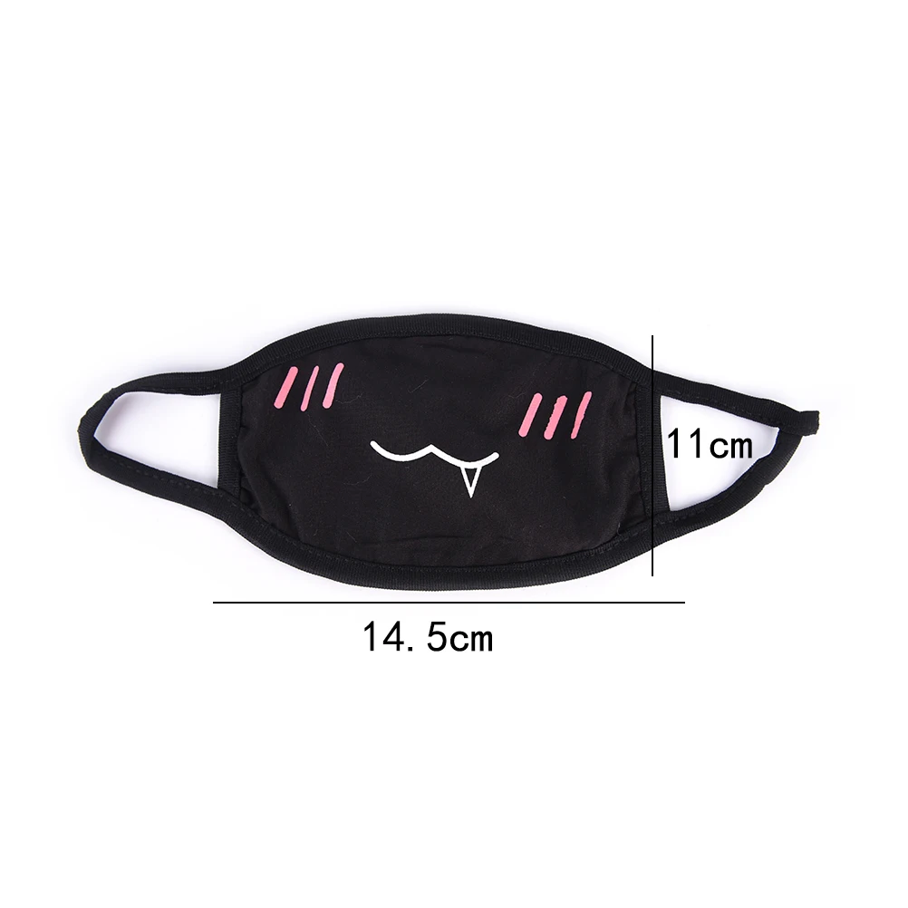 1PC Baumwolle Staubdicht Mund Gesicht Maske Unisex Koreanischen Stil Kpop Schwarz Bär Radfahren Anti-Staub Baumwolle Gesichts Schutz abdeckung Masken