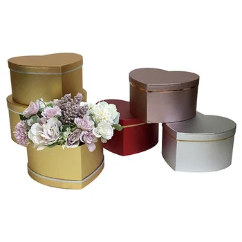 

Gift box high-grade metal paper heart-shaped hand gift box flower gift box flower box halloween christmas wedding decoration