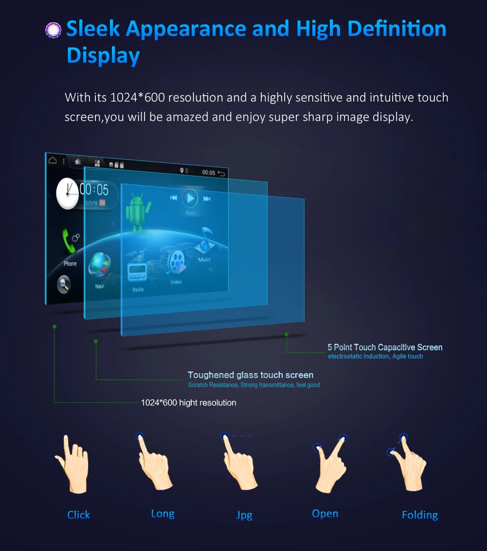Excellent Octa Core Android 9.0 For Toyota Car DVD Player 200*100mm with Wifi BT SWC RDS FM AM Support DAB+ OBD 4G Double Din 32G ROM 4