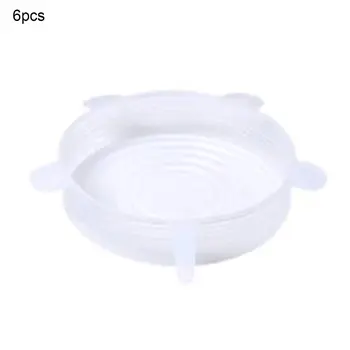 

9pcs/set Reusable Wrap Keeping Food Fresh & Sealed Kitchen Tools Silicone Stretchy Lids with Different Sizes