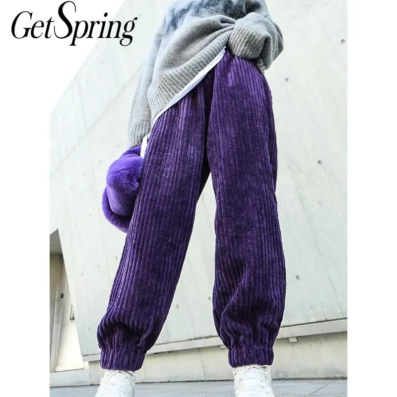 Purple corduroy pants womens Outlet