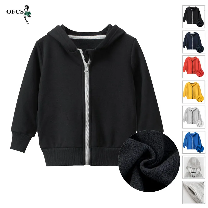 

Gold Buyers Sales Fashion Children Sports Hoodies Pure Color Zipper Jacket Toddler Boys Girls Sweatshirt Sweater Cotton Outwear