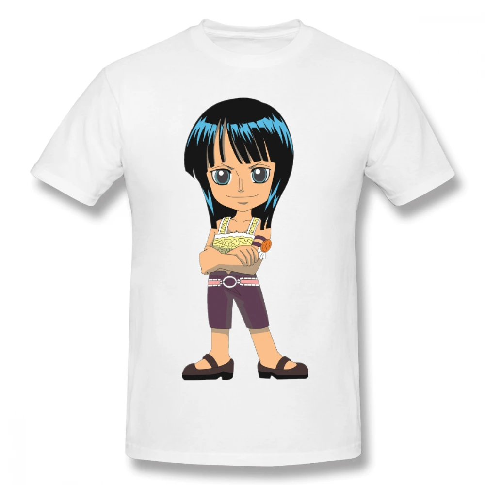 

100% cotton One Piece Archaeologist Robin print casual mens o-neck t shirts fashion Men's Basic Short Sleeve T-Shirt