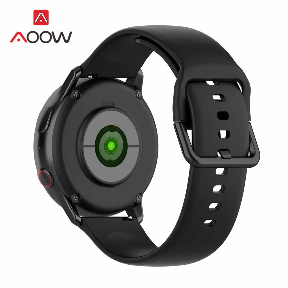 20 мм силиконовый ремешок для samsung Galaxy Watch Active2 40 мм 44 мм/Active/42 мм Huami Amazfit bip gear S2 браслет ремешок для часов