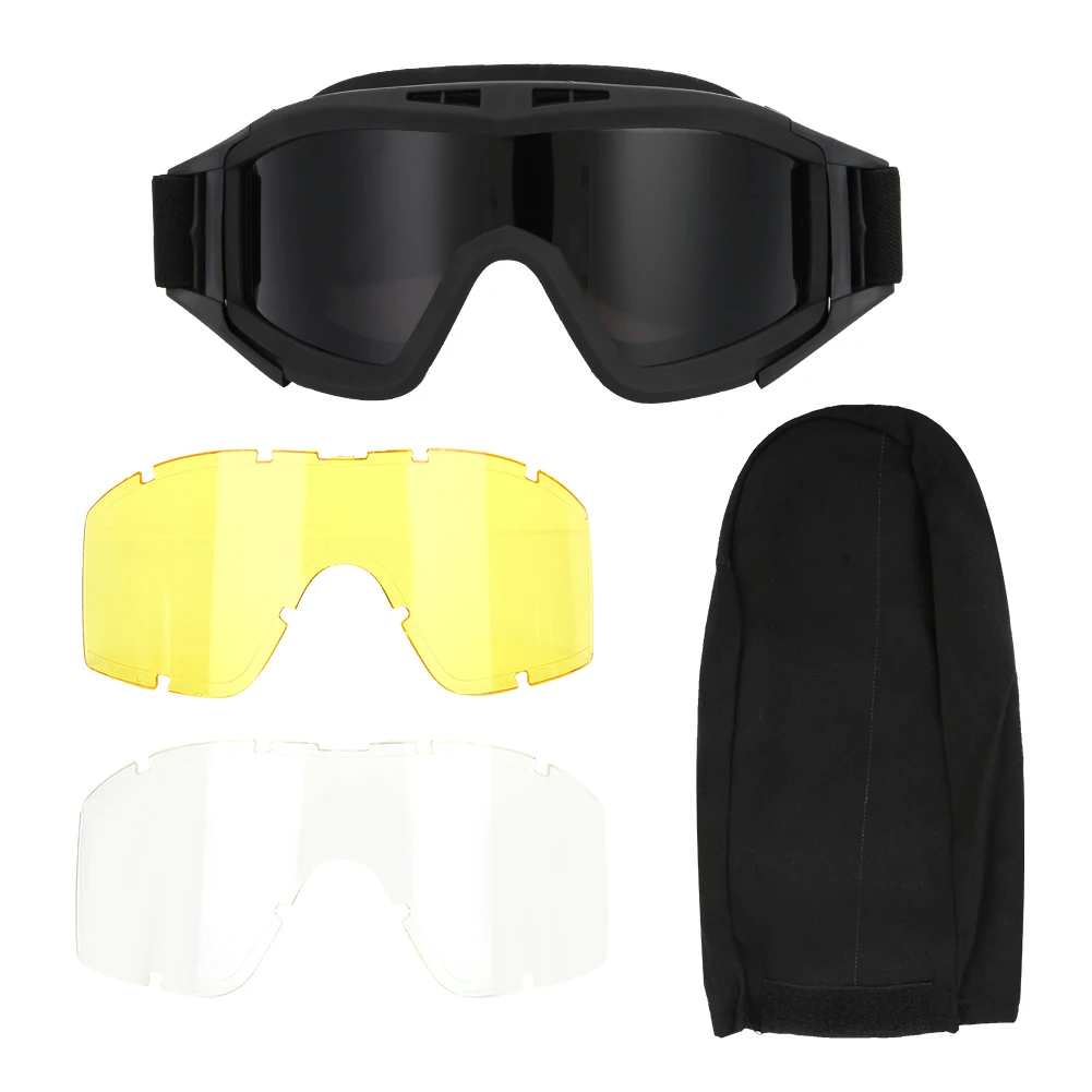 Tactics Goggles Airsoft Paintball Ski Anti Dust Anti Fog Eye Protection