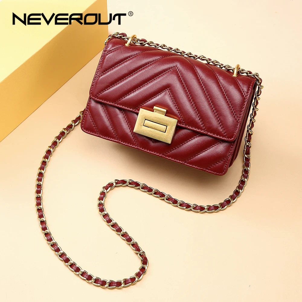 Neverout High Quality Sheepskin Genuine Leather Bags For Women 2019 ...