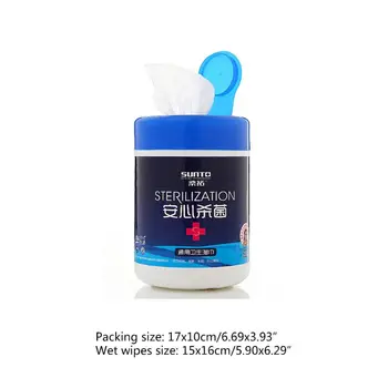 

60 cs/Set Disposable Disinfection Wipes Portable Sterilization Antibacterial Pad
