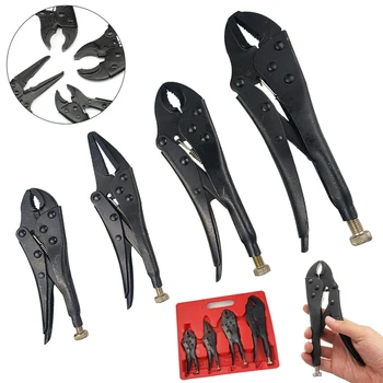 

Carbon Steel Welding Tool Adjustable Jaw Pliers C Clamp Locking Mole Vice Grips Forceps forging for family emergency maintenance