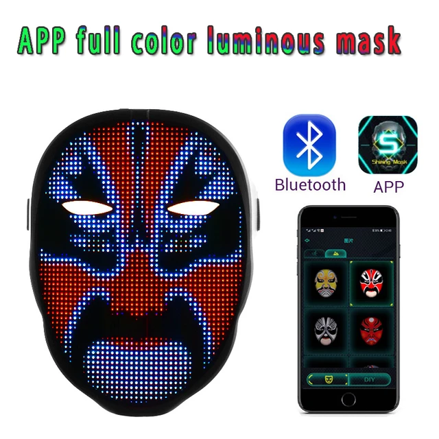 AINSKO LED Mask With Face Transforming APP Controlled