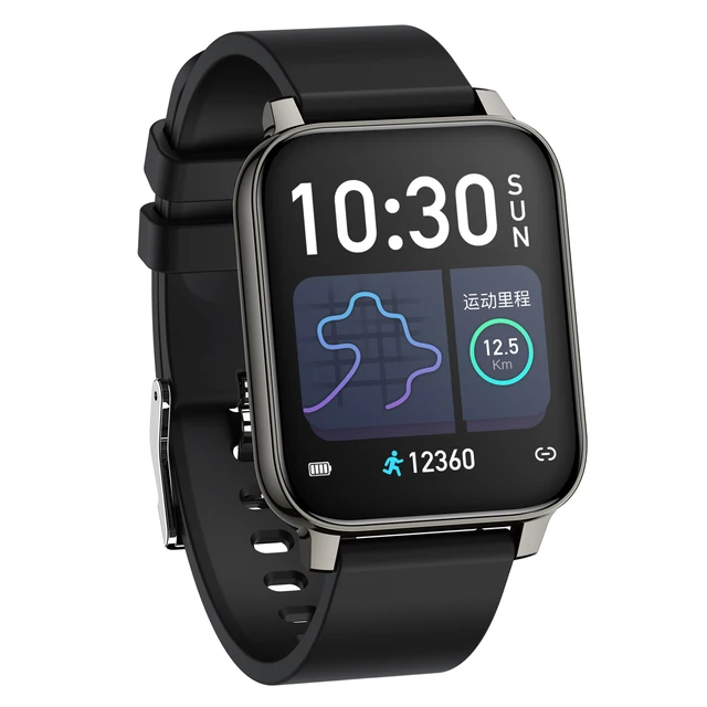 P36 Smartwatch Mujer, Reloj Inteligente Depo + Correa Negra