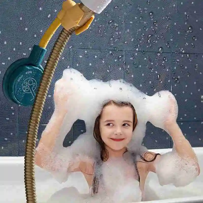 

Bathroom shower hook free punching seamless adjustable fixed base shower accessories creative shower rack