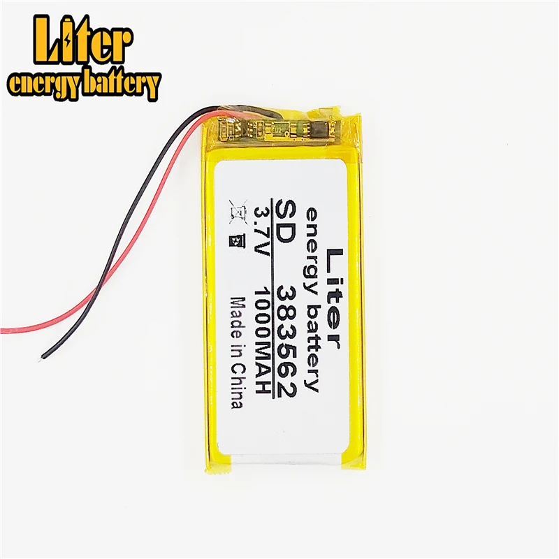 3 7 V 1000mAh 383562 403560 литий-полимерный аккумулятор питания для Mp3 MP4 MP5 PAD электронного