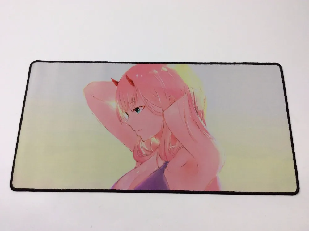 Mairuige аниме Darling In The Franxx 02 сексуальные девушки большой размер коврик для мыши геймпад игровой коврик DIY Padmouse Lock Edge противоскользящая одежда