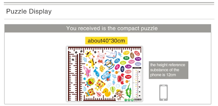 [SHIJUEHEZI] животные Рост Диаграмма мультфильм высота измерения стены стикеры для детской комнаты детский сад украшения настенные наклейки