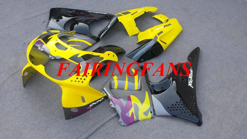 Обтекатель комплект для HONDA CBR900RR 893 96 97 CBR 900 RR CBR 900 RR CBR 900 1996 1997 желто-черные Обтекатели Кузов+ подарки HN04