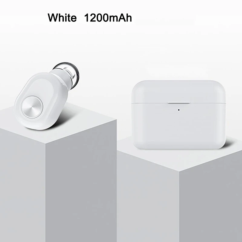 With Charging Bin VTIN мини-наушники-вкладыши Bluetooth 4,2 беспроводные одиночные наушники 8H время воспроизведения 33ft Bluetooth Диапазон с микрофоном и зарядным устройством - Цвет: With Charging Bin