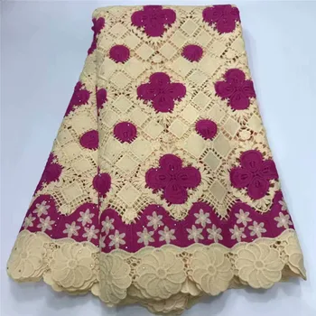 

2020 hot sale African Cord Lace Fabric With Stones Embroidery Lace African French Guipure Lace Fabric High Quality Lace df82-879