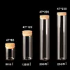 1pcs 60ml 120ml 200ml 230ml 250ml Glass Test Tube with Cork Stopper Bottles Jars Vials Container DIY Craft Bottles 1