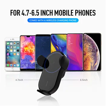 

15W Super Wireless Inductive Fast Charging Car Charger for IPhone Samsung Huawei Three Catches The Linkage Car Accessories