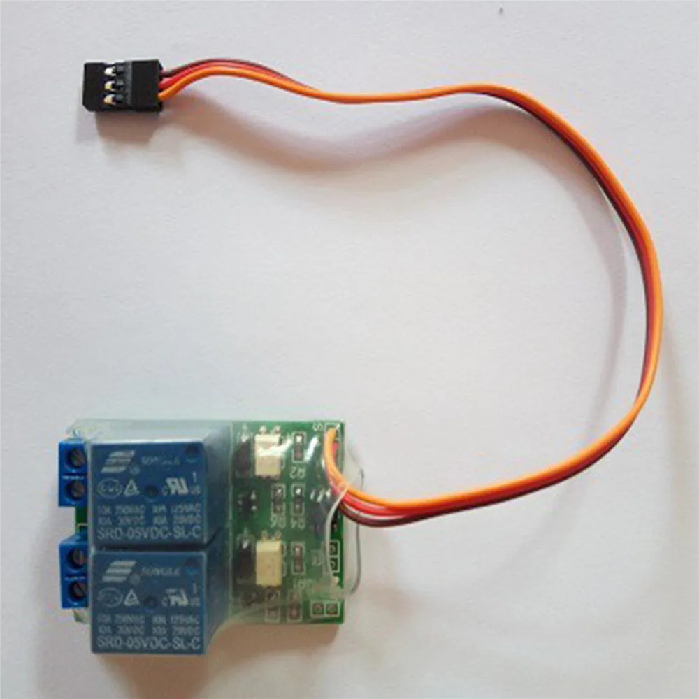 

For RC Aircraft Model 2in1 Electronic Switch Relay Module Transmitter Control Multifunctional 1CH 2 Way Relay Switch Controller