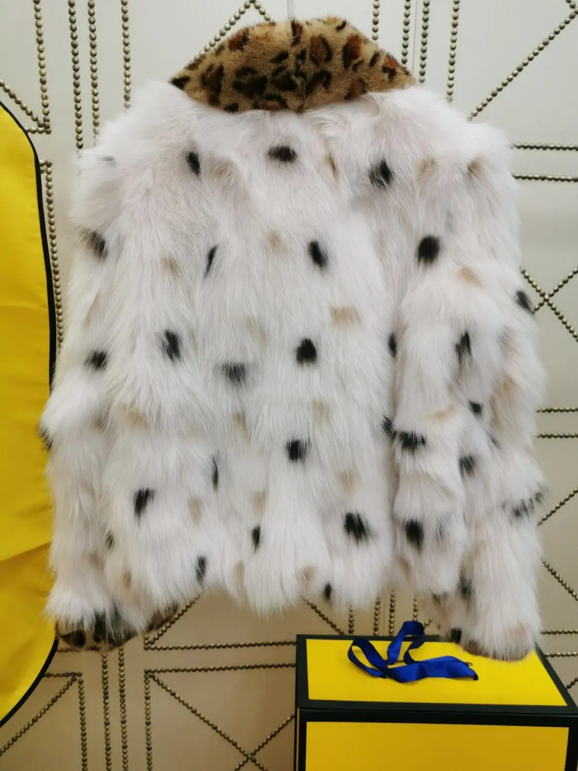 Новое поступление, теплая женская зимняя одежда, высококачественное пальто из натурального меха, модный Леопардовый мех норки, меховая куртка