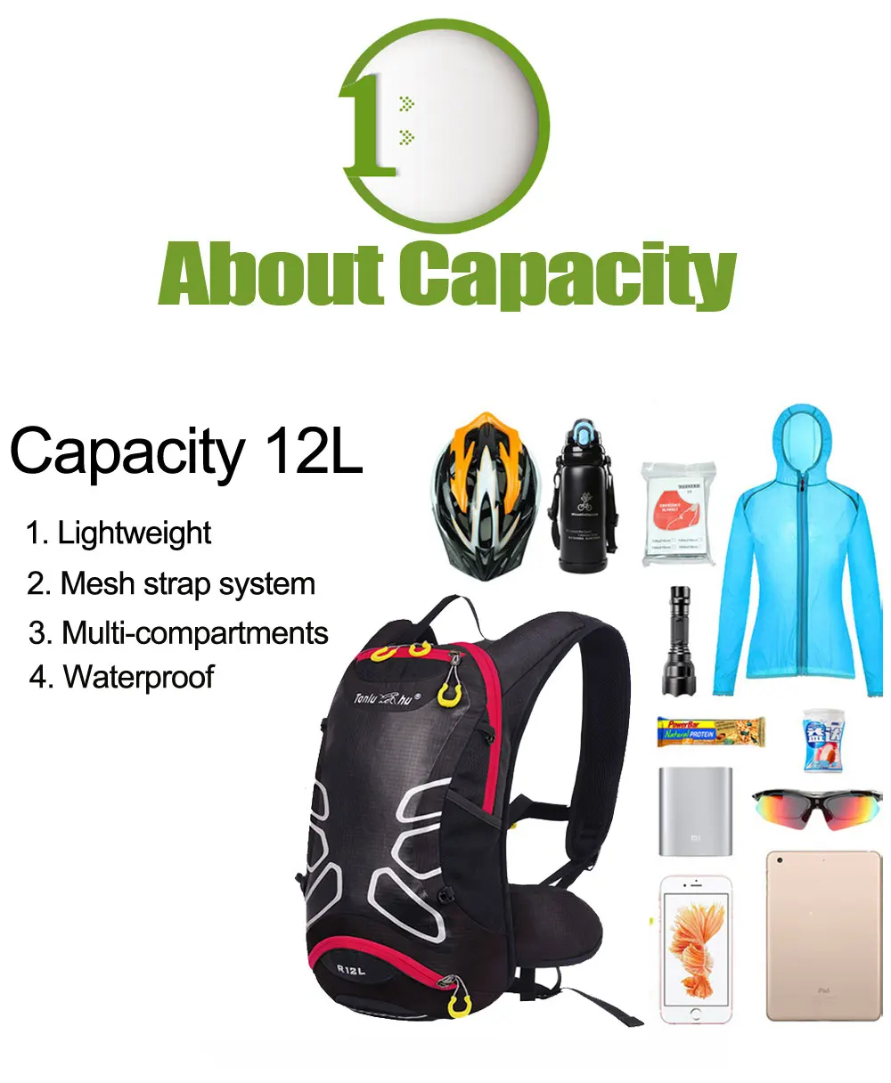 12l Bicycle Backpack Ultralight Riding Mtb Hydration
